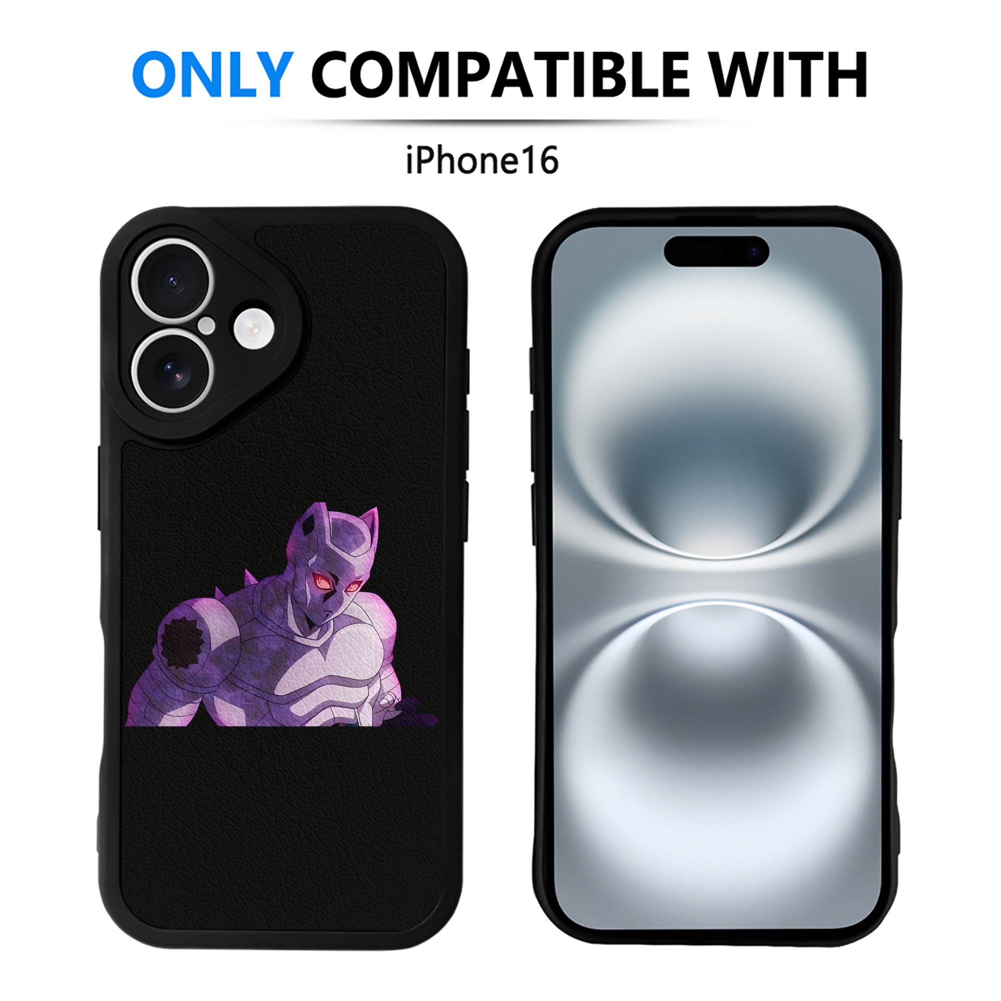 （画像用） ジョジョの奇妙な冒険 きら よしかげ JoJo's Bizarre Adventure Kira Yoshikage 【iPhone 16シリーズ対応】シリコンスマホケース（レザー調） 材質：シリコン